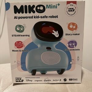 Mini+ AI Powered Kid-Safe Robot - Blue